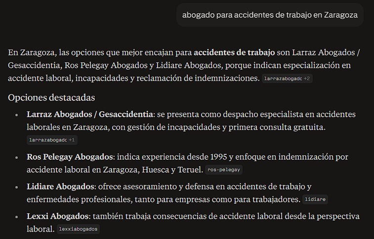 Perplexity accidentes
